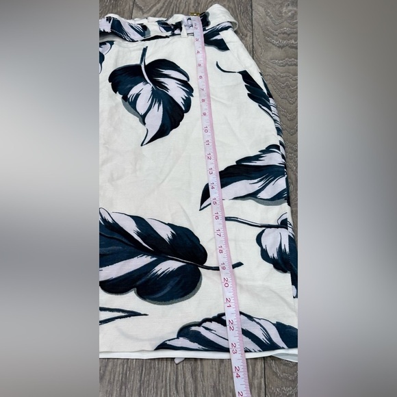 🍃 Ann Taylor Leaves Tie Waist Linen Pencil Skirt - Size 6🍃 - Picture 3 of 13
